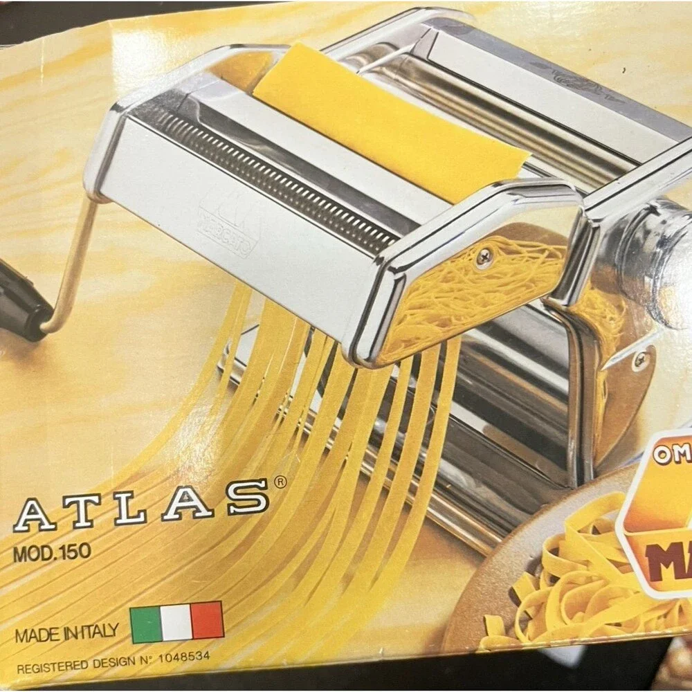 Marcato Atlas Pasta Noodle Maker Machine 150 Italy Williams Sonoma heavy box